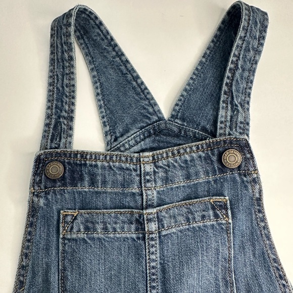GAP Kids Girls Denim‎ Shortalls Sz L Medium Wash - Picture 3 of 10